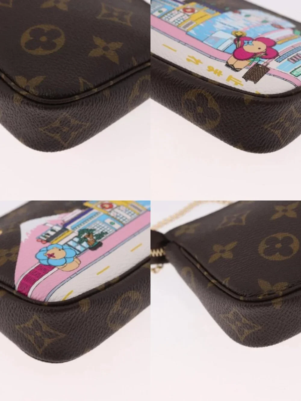 LOUIS VUITTON Vivienne Mini Pochette Accessoires Pouch M81637 LV Auth 189294SM